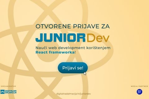 Otvorene prijave za JUNIOR Dev edukaciju web developmenta Digitalne Dalmacije