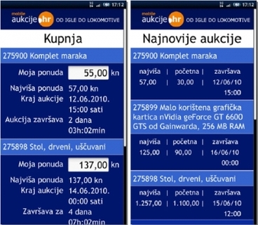 Aukcije.hr od sada i putem Androida