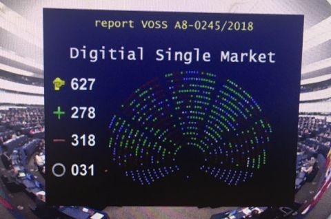 Europski parlament odbacio kontroverznu Direktivu o autorskim pravima