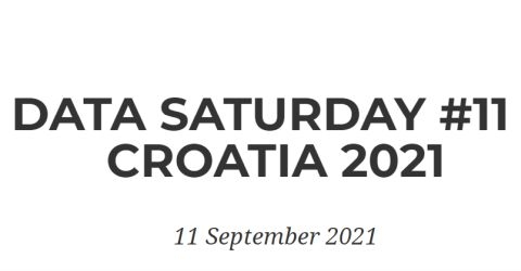 Data Saturday Croatia 2021 - Zagreb ili ONLINE