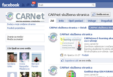 CARNet otkrio Facebook