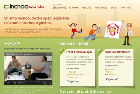 Redizajnirana web stranica osječke tvrtke Inchoo