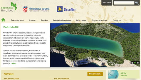 Ministarstvo turizma predstavilo portal za održivi turizam