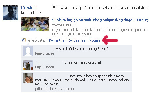 Facebook uveo svoj oblik retweetanja